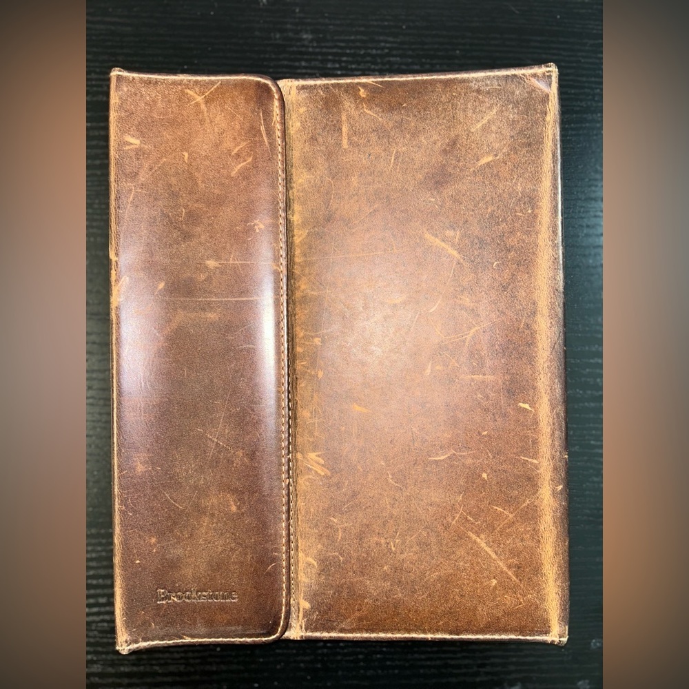 Brookstone Brown Leather Case For Ipad